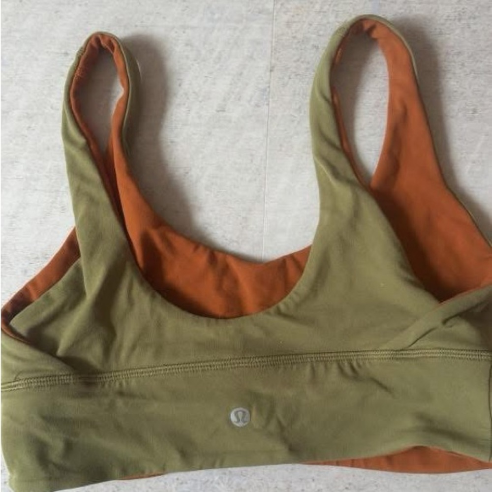 Lulu Lemon Olive Green Sports Bra - Picture 2 of 2